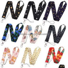 Cell Phone Straps Charms Shoe Parts Accessories Cat And Dog Vintage Sun Moon Lanyards For Key Neck Strap Card Badge Gym Keychain L Otp01