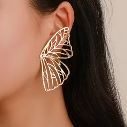 Stud Earrings Hollow Big Butterfly Earring For Women Metal Angel Wing Pendant Statement Accessories Party Jewelry GiftStud