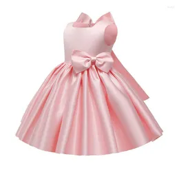 Mädchen Kleider Baby Mädchen Kleid Für Kinder Geburtstag Bogen Tutu Vestidos Hochzeit Taufkleid Kleinkind 1-6Y