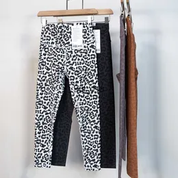 Joga strój ll lampart wyrównaj legginsy jogi spodnie damskie dresowe spodnie gepard geparda sporty fitness dziewiąte ciasne spodnie 25 T230228