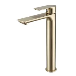 Drawing gold basin faucet basin faucet hot and cold mixed water long brass faucet shower faucet free shiping