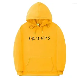 Erkek Hoodies Harajuku Baskılı Hoodie Krop Serin Mektup Arkadaşları Sweatshirt Hip Hop Giyim