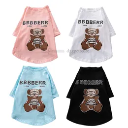 Дизайнерская собака T Roomts Brand Dog Apparel Summer Dog Одежда с классическими буквами классные рубашки для щенков дышащий костюм для собак мягкая собачья толстовка для маленькой собачьи розовые A533