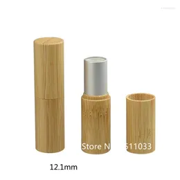 Garrafas de armazenamento 20pcs 4.5g Shell de bambu vazio Lipstick clássico Tubo Diy Elegant Lip Container
