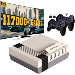 وحدات التحكم في الألعاب فرافع التحكم Super Console X Cube Retro Video Secorts Pre Load to 117 000 S 70 Equulators تدعم اللاعبين المتعددين 230227