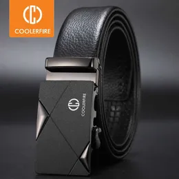 Belts CCOOLERFIRE Men Luxury Brand Genuine Leather Automatic Belt High Quality Designer Belts Business Trousers Male Belts pu ZD091 Z0228