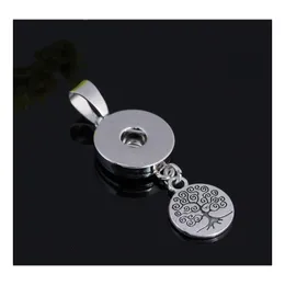 Auto DVR Anhänger Halsketten Baum Baumeln Druckknopf Schmuck Fit 18mm Snaps Tasten Halskette Für Frauen Männer Noosa P0037 Drop Lieferung Anhänger Dhtxk