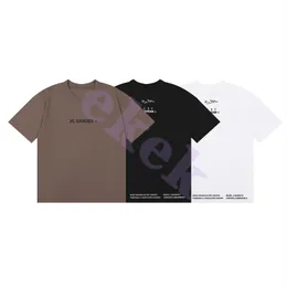 패션 디자인 럭셔리 남성 T 셔츠 새 새 새 글자 프린트 프린트 슬리브 둥근 목 목안 통기성 티셔츠 캐주얼 탑 블랙 흰색 브라운 아시아 크기 S-XL