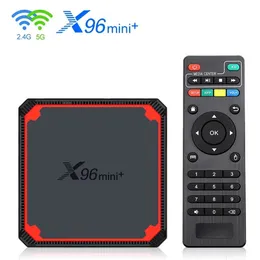 X96 mini plus smart TV -låda Android 9.0 Amlogic S905W4 Quad Core 3D 4K Media Player 2.4G 5G WiFi Google Set Top Box 2GB 16GB