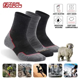 Skarpetki męskie Zealwood Marathon Running Socks Męskie damskie wełny merynosowe skarpetki sprężyste