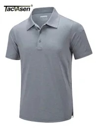 Men's T-Shirts TACVASEN Summer Casual Short Sleeve Polos T-shirts Mens Moisture Wicking Fishing Golf TShirts Quick Dry Work Shirt Pullover Tops 230228