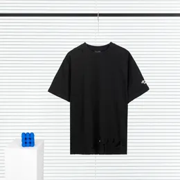 T-shirts Plus pour hommes Polos Col rond brodé et imprimé vêtements d'été de style polaire avec street pur coton gahf