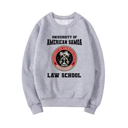Felpe con cappuccio da donna Felpe University of American Samoa Law School Better Call Saul Shirt Serie TV Pullover casual 230227
