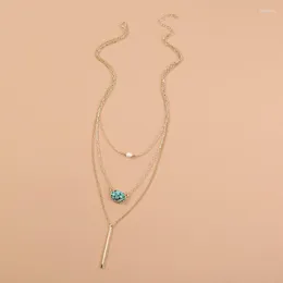 Chains Ladies Fashion Alloy Accessories Long Pendant Gold Chain Simple Necklace Beautiful Female Anniversary GiftChains