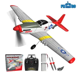 Electric/RC Aircraft P51D RC Airplane One-key Aerobatic 2-Ch/4-Ch RC Plane RTF Mustang Aircraft W/Xpilot Stabilization System 761-5 RTF 230228
