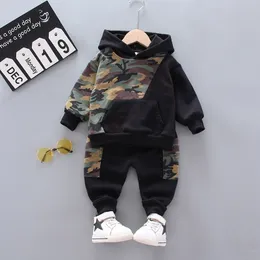 Toddler Boys Tracksuit Clothes Hooded Top Camouflage Pants Children Clothing Sets Baby Boys Outfits