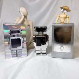 Üst Nötr Parfümler 80ml 100ml Parfums Fame Şarj edilebilir Doldurulabilir EDT Parfüm Eau De Parfum Kalıcı Koku Robot Mango Limon Köln Erkek ve Kadın İçin