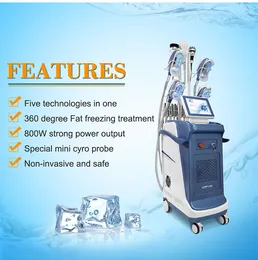 Cryolipolysis Whole Body Slimming Machine Rf Cavitation 360 Cryotherapy Freeze Fat Lose Weight Machine Lipolaser Weight Reduction Equipment Skin Care Treatment