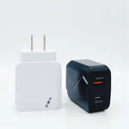 Travel Wall Fast Charger Qc3.0 And PD20W With Light Charging Head 5V3A Dual-Port Charger Type-C Mobile Phone Fast Charging Universal PD 20W Quick Charge Power Adapter