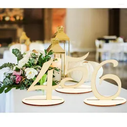 파티 장식 나무 테이블 번호 1-20 리셉션 및 장식을위한 기반이있는 결혼식