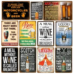 Man Cave Rules Metal Painting Cheers Wine Beer Vintage Metal Tin Signs Cafe Bar Signboard Wall Decor Shabby Chic Retro Plaque Liquors Poster 20x30cm Woo