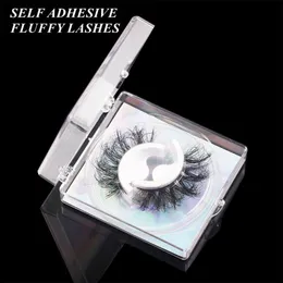 False Eyelashes Self Adhesive Stick Lashes No Glue 3D Effect Bonded Band Set Fluffy Mink Extension Faux CilsFalse