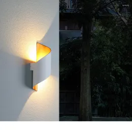 Lampada da parete impermeabile semplice moderna Led Up Down Cortile Cortile Esterno Illuminazione superiore e luminosa Balcone