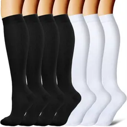 Мужские носки Компрессионные чулки до колена 30 мм для женщин и мужчин Компрессионные чулки Лучше всего подходит для спортивных отеков Диабетические носки для полетов Шины на голени Z0227