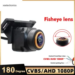 SMARTOUR AHD 1080P CCD CVBS 180도 생선 렌즈 자동차 전면/후면 뷰 카메라 조명 야간 시력 차량 리버스 카메라 자동차 DVR