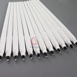 10pcs Pen de Microblading Manual de Microblagem Manual de Avelações Esterilizadas com Ferramentas Manual de Microblade de Microblade de 0,18 mm U18 Ferramentas de agulha