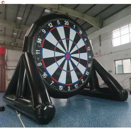 Free Ship Outdoor playhouse Activities giant double sides inflatable soccer darts football dart board sport game for sale