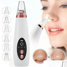 Rengöringsverktyg Tillbehör USB Blackhead Black Dot Face Pore Vacuum Skin Care Acne Cleaner Pimple Borttagning Sug Facial Drop Deli DHI82