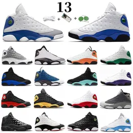 Jumpman 13s Basquete Sapatos Homens Mulheres Universidade Brava Blue Marinha Vermelha Court Flint Court Purple Obsidian del Sol Lakers Mens treinadores de esportes ao ar livre tênis 5.5-13