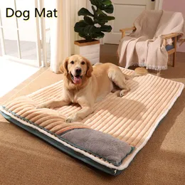 Mats Dog Pad Winter Warm Soft Cushion for Small Big Dogs Sleeping Beds Removable Durable Mattress Pet Product Dog Accessories 2021