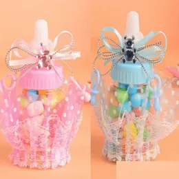 Gift Wrap Baby Shower Bottle Box Baptism Christening Brithday Party Favors Candy Boy Girl Drop Delivery Home Garden Festive Supplies Dhdx3