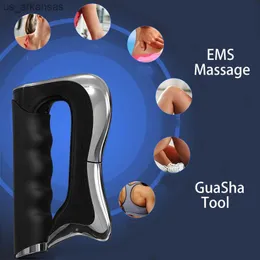 Elektryczne narzędzie do masażu Guasha Scraping Galvanic Facial Body Gua Sha Sha Sha Massager Microcrurrent Vibration Masaż mięśni Ból Ból Olf L230523