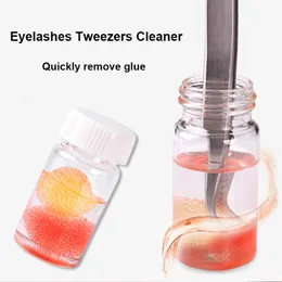 Tools 15/20/30ml Eyelashes Tweezers Cleaner Lash Glue Extension Supplies Cleaning Sponge Eyelash Glue Remover Liquid Tweezers Cleaner