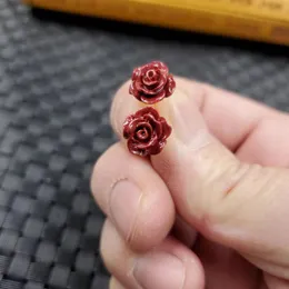 Kolczyki biżuterii Optymalizacja kolczyki róży cynobar