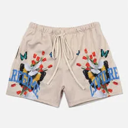 Shorts de malha masculinos personalizados por atacado com bolsos laterais respiráveis Shorts de malha de verão fashion KZ