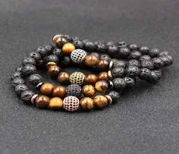 Kimter Natural Stone Bracelet Black Lava Healing Balance Beads Reiki Buddha Prayer Yoga Bracelets Essential Oil Diffuser Bangle M43806976