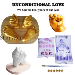 Keepsakes DIY Baby Plaster Mold 3D Hand Foot Print for Souvenir Casting Kit Couples Wedding Accessories Home Decor Gifts 230601