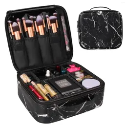 Make-up Pinsel Tasche Reise Tragbare Kosmetik Pinsel Lagerung Marmor Frauen Make-Up Lip Organizer Fall Für Box