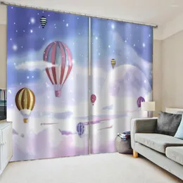 Curtain Home Decor Window Living Room Beautiful Balloon Cortinas Blinds 3D Children Boy And Gilrs Curtains