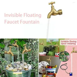 Garden Decorations Faucet Fountain Decoration Invisible Flowing Water Yard Watering Floating Outdoor Home Can Art Ornaments Gardening M D9I3