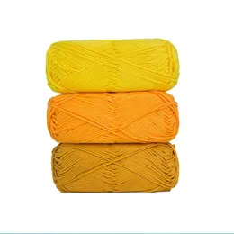 الغزل 50 غرام/كرة 100 متر من السجاد القطني التجاري DIY Ball Baby Yarn المستخدمة للكروشيه وقبعات بطانية محبوكة p230601