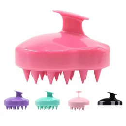 Other Bath Toilet Supplies Wholesale 5 Colors Sile Women Hair Mas Brush Head Soft Comb Portable Pet Dog Removal Dh0640 Drop Delive Dhfxe