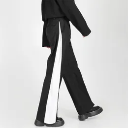 Męskie spodnie 2023 MĘŻCZYZNE KOBIETA Odzież Moda Oryginalna prosta splicing szerokie nogi kostiumów o rozmiarach 27-46