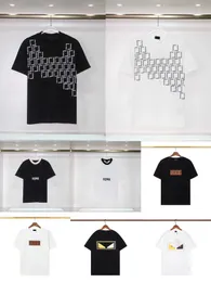 Мужские дизайнерские футболки Whitesummer одежда повседневная мода свободная буква короткая -3xl