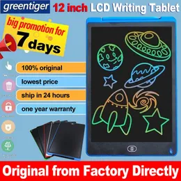 Tabletter 12 tum smart skrivtavla ritning tablett LCD -skärmskrivning tablett digitala grafiska tabletter elektronisk handskrift med penna med penna