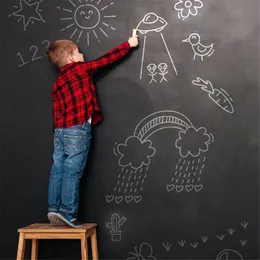 Wall Stickers Blackboard Chalk Board Removable PVC Draw Mural Decor Art Chalkboard Sticker for Kids Rooms Durable 45 x 100cm 230531